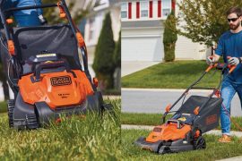 black and decker electric mower