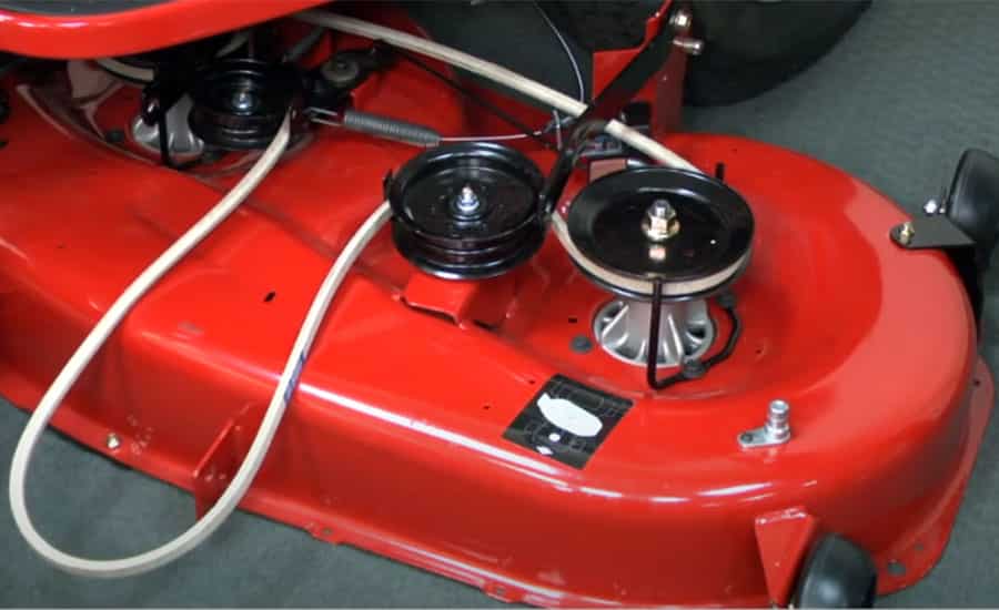 how to put a drive belt on a craftsman mower