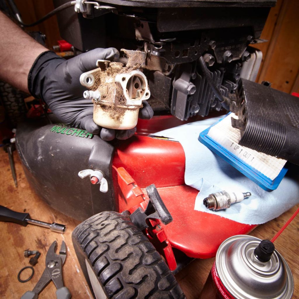 Cleaning process of the carburetor  