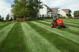 How To Stripe A Lawn With A Riding Mower
