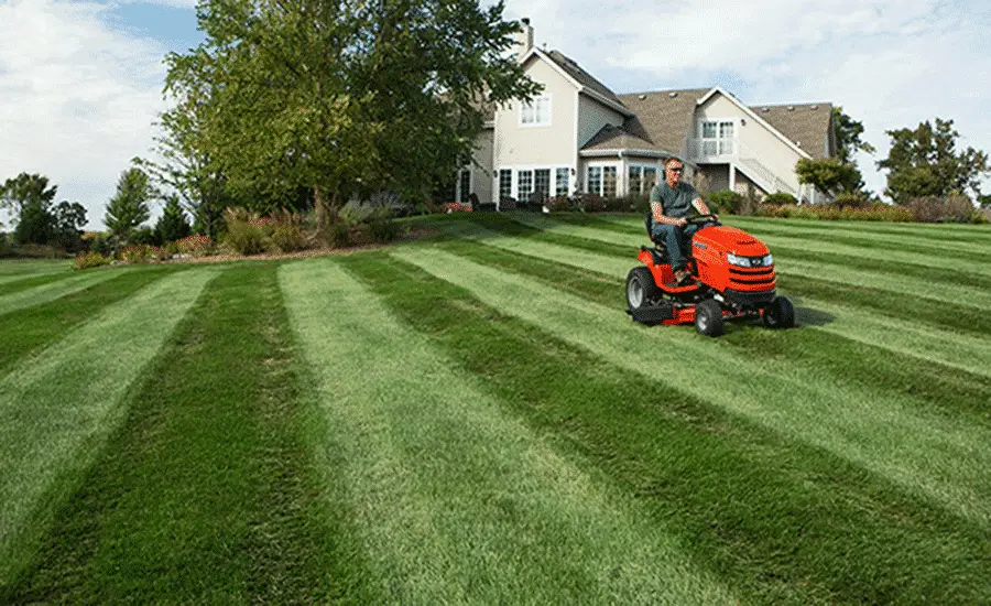 Stripe A Lawn With Riding Mower