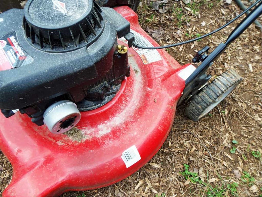 Lawn Mower Starts Then Dies. Problem #71:  Overfilled oil reserver