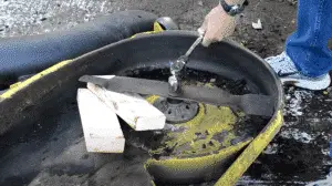 john deere zero turn blade removal