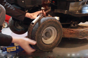 How To Fix Lawn Mower Tire Off Rim