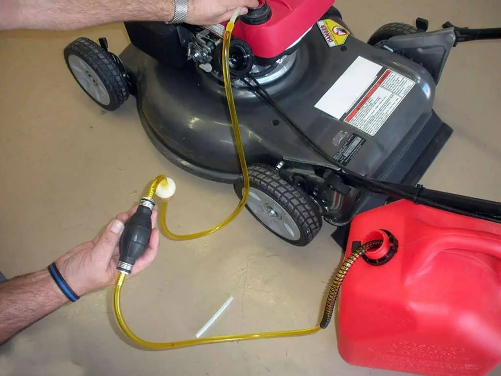 Drain Gas From A Lawn Mower